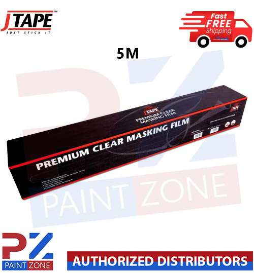 J TAPE MASKING FILM SHEETING PREMIUM PLASTIC CLEAR CAR 5M X 120M JTAPE